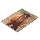 Portrait eines wilden Mustang Notizblock (Linke Seite)