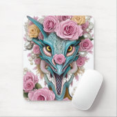 Portrait eines wunderschönen, skurrilen, rosa Drac Mousepad (Mit Mouse)