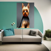 Portrait eines Yorkshire Terrier | AI Art Poster