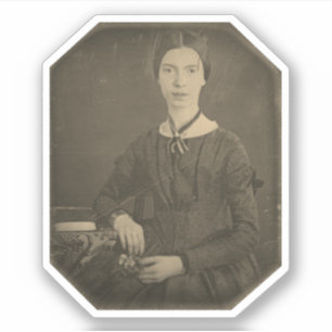 Portrait Emily Dickinson Aufkleber