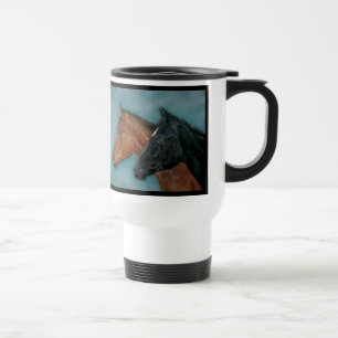 Portrait equine reisebecher