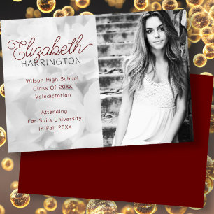 Portrait Foto Abschluss Ankündigung für sie