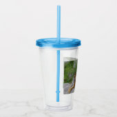 Portrait-Foto eines sibirischen Tigers Acryltrinkbecher (Rechts)