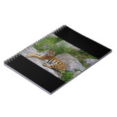 Portrait-Foto eines sibirischen Tigers Notizblock (Linke Seite)