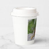 Portrait-Foto eines sibirischen Tigers Pappbecher (Rechts)