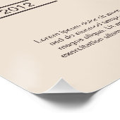 Portrait-Foto für Sandhunde und braune Hunde Poster (Ecke)