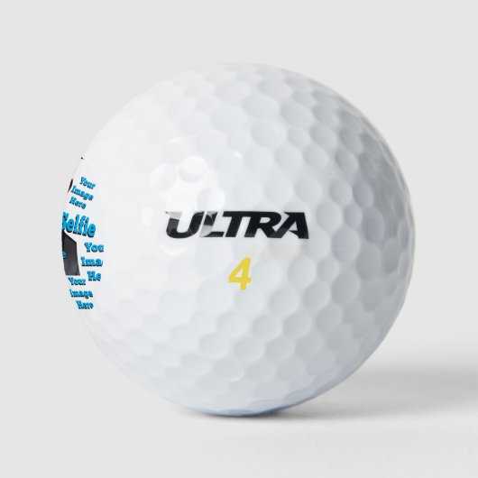 Portrait Foto Selfie Image Fab Geschenkvorlage Golfball (Logo)