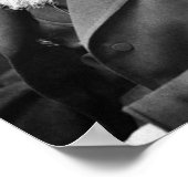 Portrait Foto von Charles Darwin Poster (Ecke)