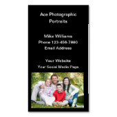 Portrait Fotograf Vertikal Magnetische Visitenkarte (Vorderseite Vertikal)