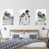 Portrait-Fotos in Schwarzweiß-Verlobung Bilderwand Sets (Schlafzimmer)