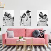 Portrait-Fotos in Schwarzweiß-Verlobung Bilderwand Sets (Wohnzimmer)