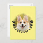 Portrait für benutzerdefinierte Rahmen Postkarte (Vorne/Hinten)