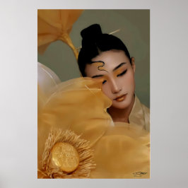 Portrait Geji GaiGai Chinese Dance Poster