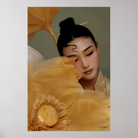 Portrait Geji GaiGai Chinese Dance Poster (Vorne)