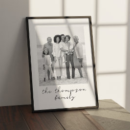 Portrait-Geschenk für benutzerdefinierte Familie f Poster