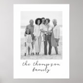 Portrait-Geschenk für benutzerdefinierte Familie f Poster (Vorne)