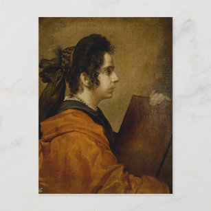 Portrait gilt als Juana Pacheco als Sibyl Postkarte