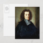 Portrait gilt als junger Mann Voltaire Postkarte (Vorne/Hinten)