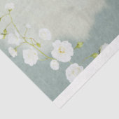 Portrait Girl Sitting Bird und Blumengestein Seidenpapier (Ausschnitt)