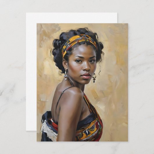 Portrait H Feiertagskarte (Vorne/Hinten)