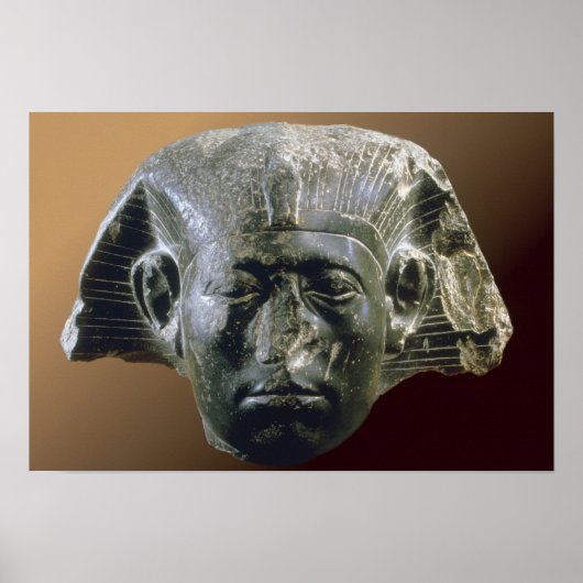Portrait head of Sesostris III  from a sphinx Poster (Vorne)