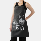 Portrait Head Siberischer Husky mit blauen Augen Schürze (InSitu)