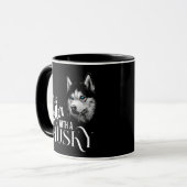 Portrait Head Siberischer Husky mit blauen Augen Tasse (Vorderseite Links)