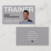 Portrait Image Personal Trainer Visitenkarte (Vorne/Hinten)