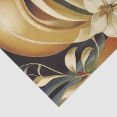 Portrait in Art Deco - Orange - Decoupage - Seidenpapier (Detail)