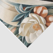 Portrait in Art Deco - Peach - Decoupage - Seidenpapier (Detail)