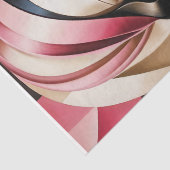 Portrait in Art Deco - Rosa - Decoupage - Seidenpapier (Detail)