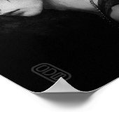 Portrait in Black Print Poster (Ecke)