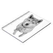 Portrait in Lines Notizblock (Linke Seite)