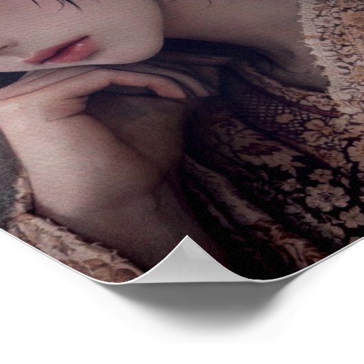 Portrait in Patterns Print Poster (Ecke)