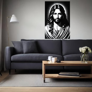 Portrait Jesu Christi   AI Art Poster