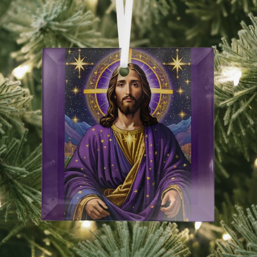 Portrait Jesu Christi Weihnachten Ornament Aus Glas (Insitu)