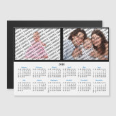 Portrait-Kalender-Magnet für 2018-Serien Magnetkarte (Vorne/Hinten)