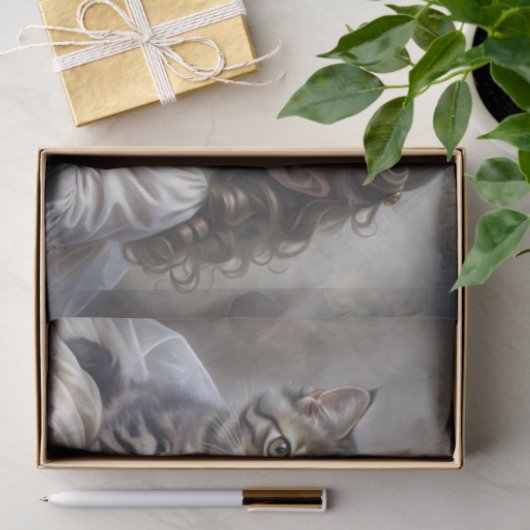 Portrait "Kind und Kinder" Seidenpapier (Geschenk)