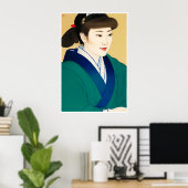 Portrait - Kunstdrucke aus Holz Poster (Heimbüro)