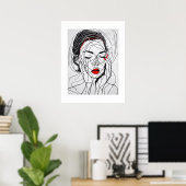 Portrait - Kunstdruckerei Poster (Heimbüro)