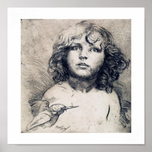 Portrait (Kupferdruck), Alphonse Mucha Poster