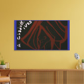 Portrait Leinwanddruck (Insitu (Wohnzimmer))