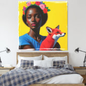 Portrait Leinwanddruck (Insitu (Schlafzimmer))