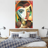 Portrait Leinwanddruck (Insitu (Schlafzimmer))