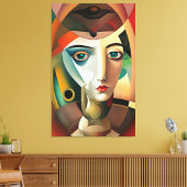 Portrait Leinwanddruck (Insitu (Wohnzimmer))