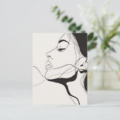 Portrait, Linie Kunst, Postkreuzung Postkarte (Stehend Vorderseite)