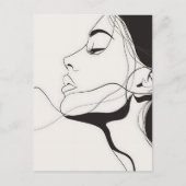 Portrait, Linie Kunst, Postkreuzung Postkarte (Vorderseite)