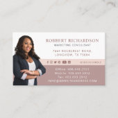 Portrait & Logos für Berufliches Business-Foto Visitenkarte (Vorderseite)