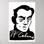 Portrait Louis-Ferdinand Céline Poster (Vorne)