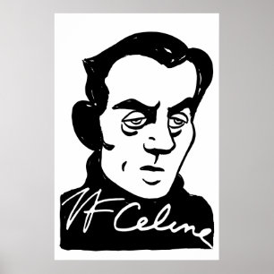 Portrait Louis-Ferdinand Céline Poster